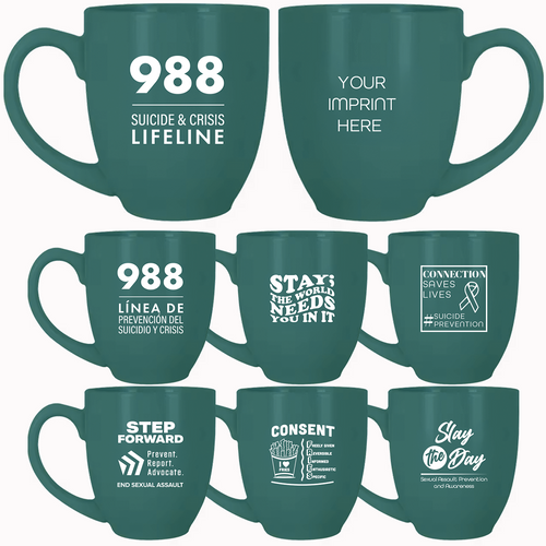 Teal Stoneware Mug