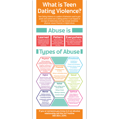 How to Talk About Teen Dating Violence Rack Card