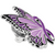 Purple Ribbon Butterfly Pin