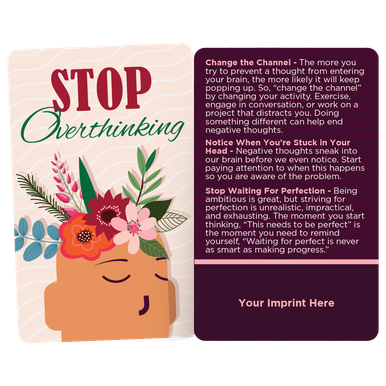Overthinking Card Stop Overthinking Wallet Card