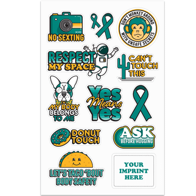 Sexual Assault Awareness Decals for School-Aged Kids