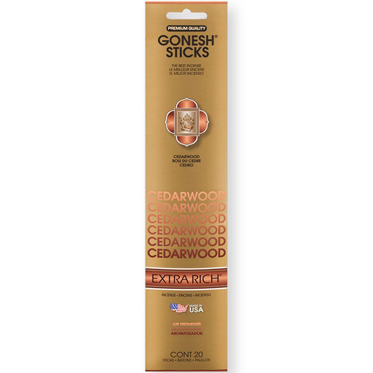 Gonesh Sticks Incense Cedarwood