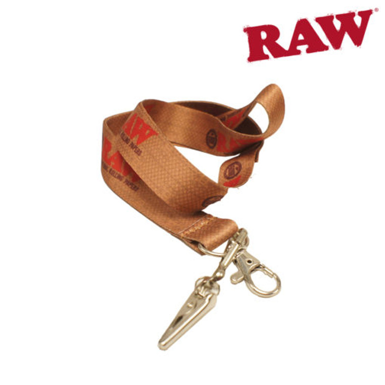 Raw Smokers Lanyard with Roach Clip