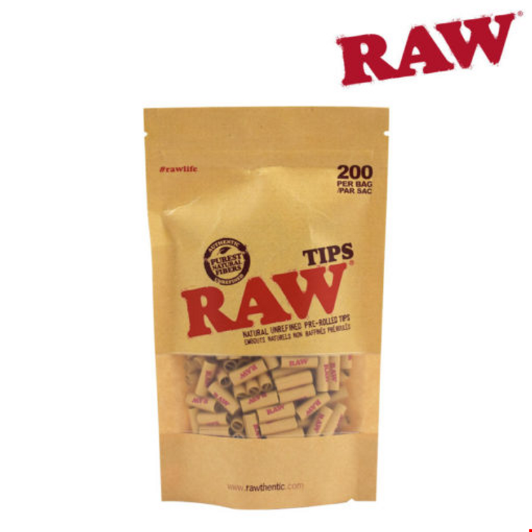 RAW Unbleached Tips 200