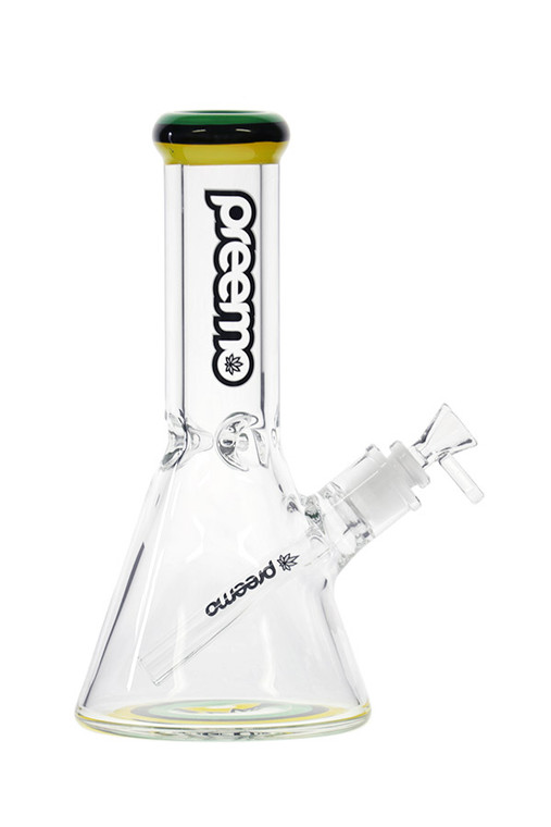 Preemo 10.5 inch Triple Band Beaker Bong Black