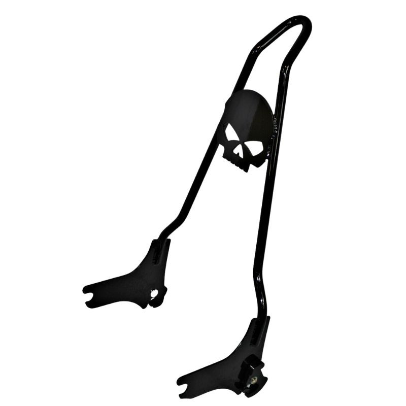 9708 Touring Quick Release Skull Sissy Bar 18"