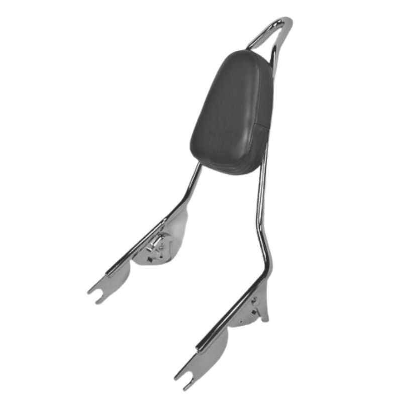 CHROME 2009+ Touring Quick Release Sissy Bar With Pad - 18" 