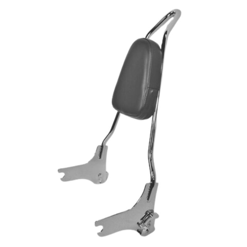 CHROME 97-08 Touring Quick Release Sissy Bar With Pad -  18"