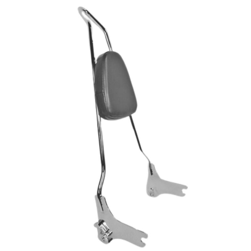 CHROME 97-08 Touring Quick Release Sissy Bar With Pad - 24" 