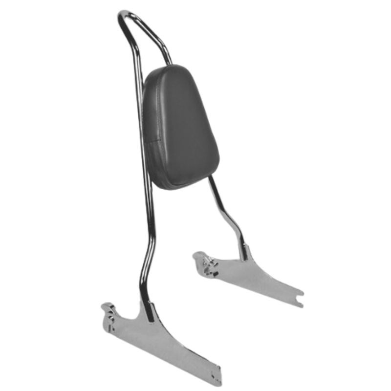 CHROME 2006-2017 Softail Quick Release Sissy Bar With Pad - 18" 