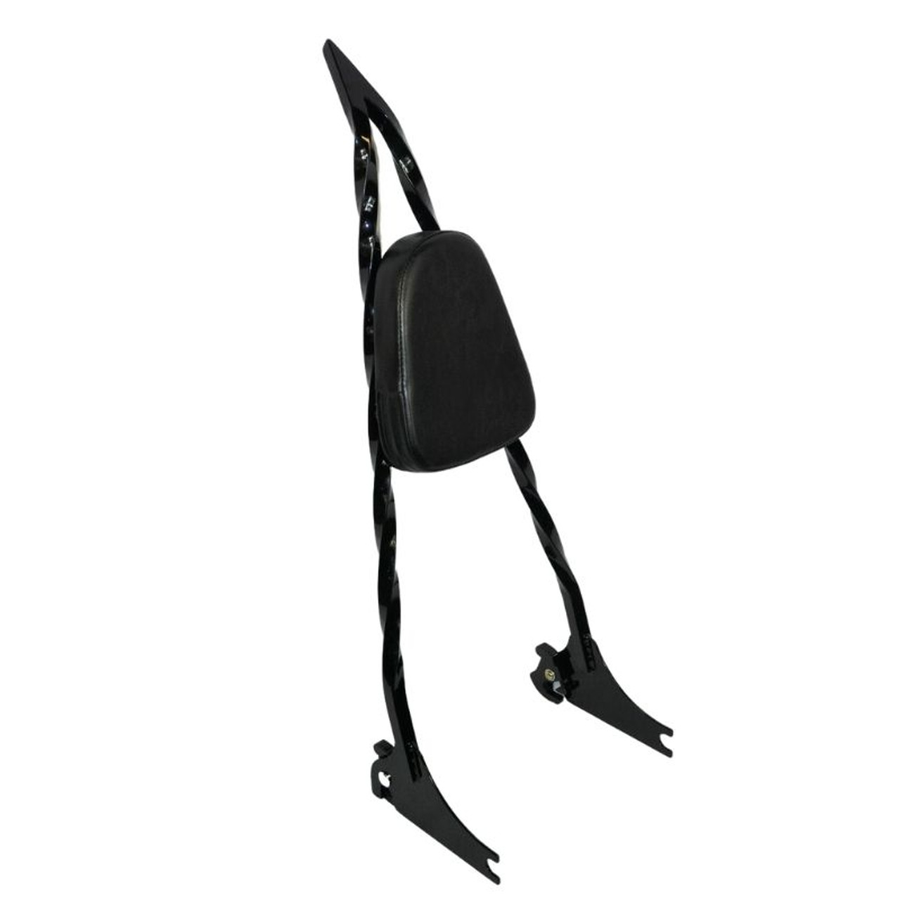 Blackline/Slim Quick Release Twisted Sissy Bar With Pad - 24"