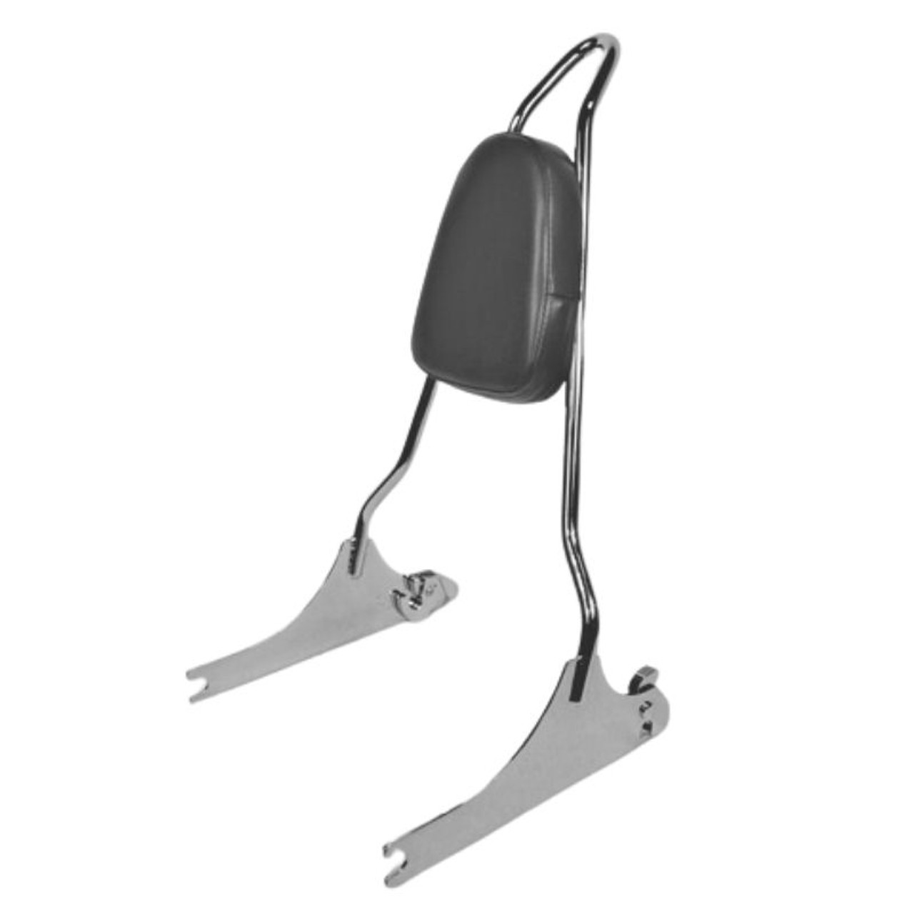 CHROME 2006-2017 Dyna Quick Release Punisher Sissy Bar With Pad - 18" 