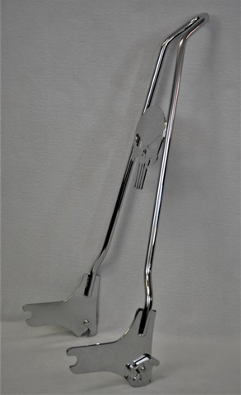 CHROME 97-08 Touring Quick Release Punisher Sissy Bar - 24" 