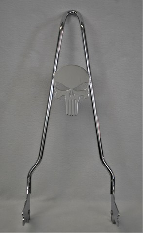 CHROME 97-08 Touring Quick Release PUNISHER Sissy Bar - 24
