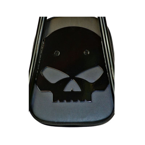 2010-2017 Wide Glide/Fat Bob Skull Sissy Bar With Pad - 24" 2010-2017 Wide Glide/Fat Bob Skull Sissy Bar With Pad - 24"