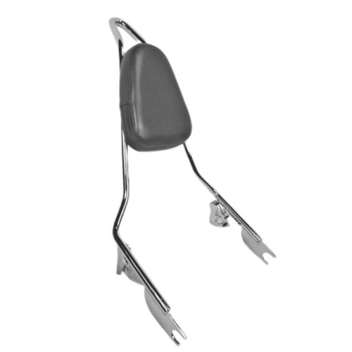 CHROME 2009+ Touring Quick Release Sissy Bar With Pad - 18" 