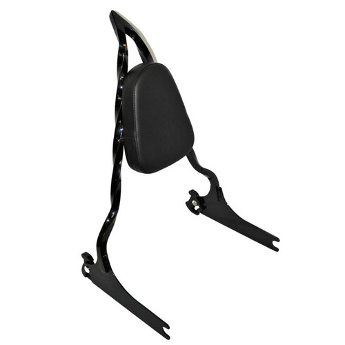  2013-2017 Breakout Quick Release Twisted Sissy Bar With Pad - 18"