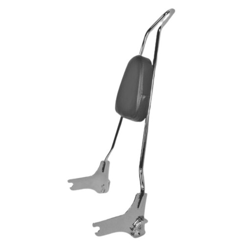 CHROME 97-08 Touring Quick Release Punisher Sissy Bar With Pad - 24" 