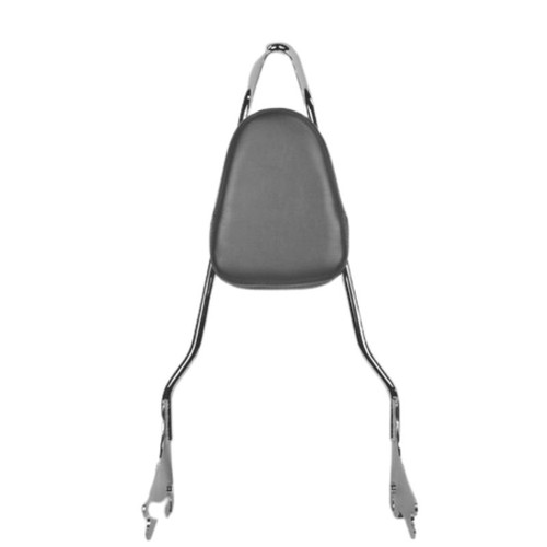 CHROME 97-08 Touring Quick Release Punisher Sissy Bar With Pad -  18"