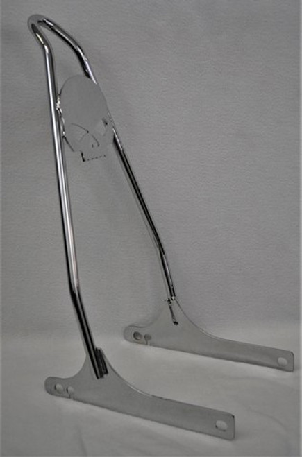  CHROME 2006-2017 Dyna Skull Sissy Bar - 18"