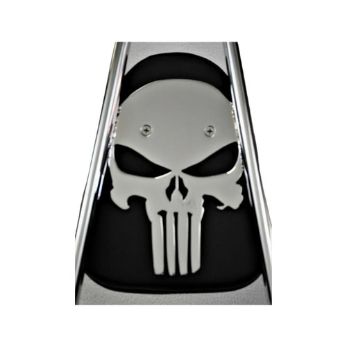 CHROME 2010-2017 Wide Glide/Fat Bob Quick Release Punisher Sissy Bar With Pad - 24"  CHROME 2010-2017 Wide Glide/Fat Bob Quick Release Punisher Sissy Bar With Pad - 24"