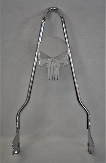  CHROME 97-08 Touring Quick Release Punisher Sissy Bar - 18" 