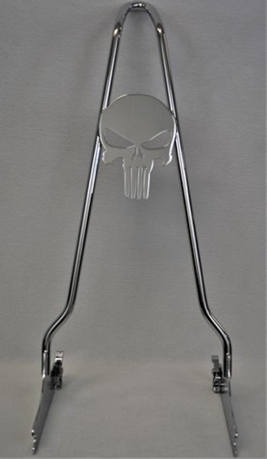 CHROME 2006-2017 Softail Quick Release Punisher Sissy Bar - 24" CHROME 2006-2017 Softail Quick Release Punisher Sissy Bar - 24"