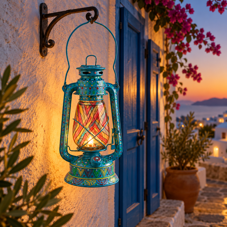 Oil Lantern - Sky Blue