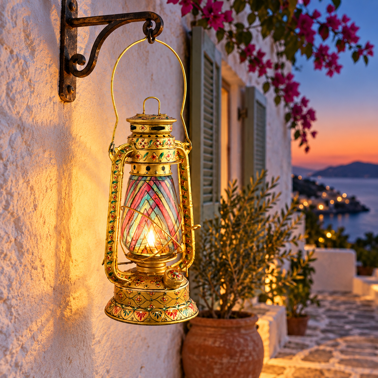 Oil Lantern - Golden