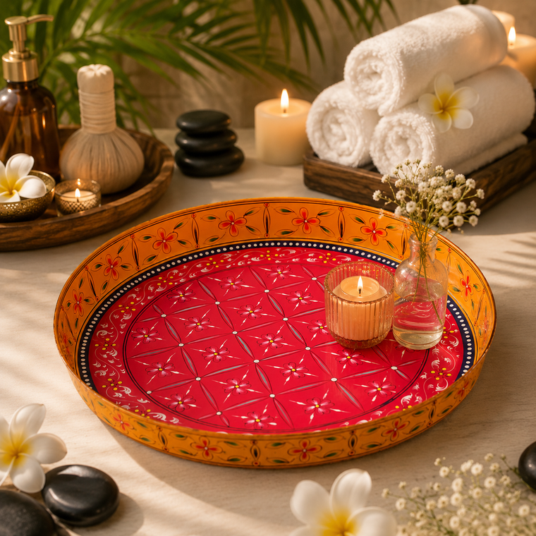 Round Tray plate- Puja Thali