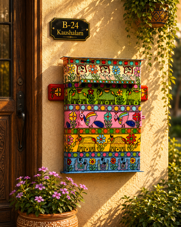 Celebration: Hand Painted Postbox