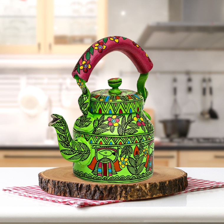 Charming Hand-Painted Teapot for Tea Lovers: Sitara