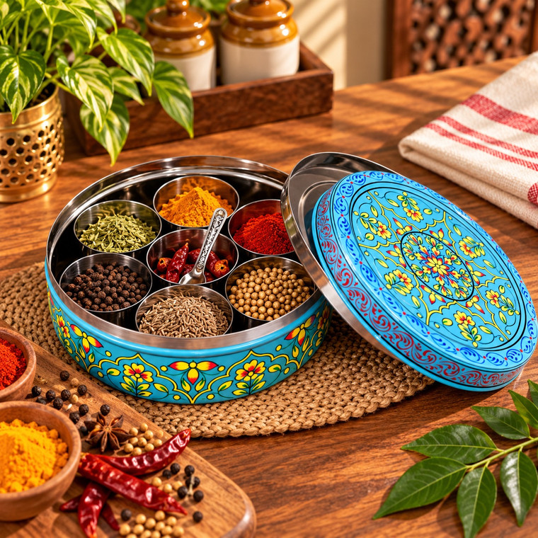Spice Box 8": Turquoise