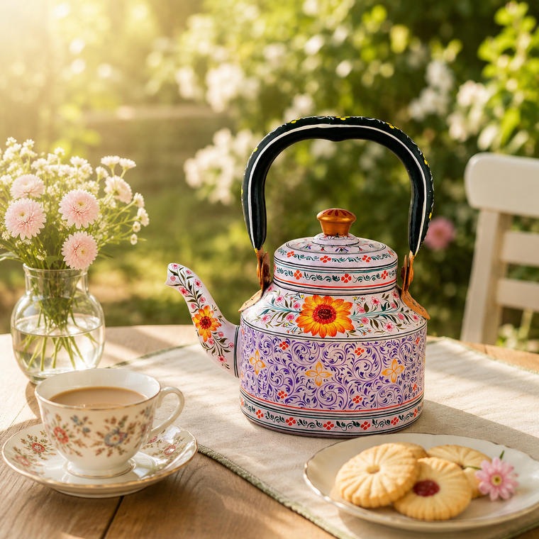 Sun Flower - Artisan Hand-Painted Tea Kettle