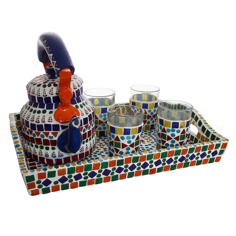 Mosaic Tea set: Multi