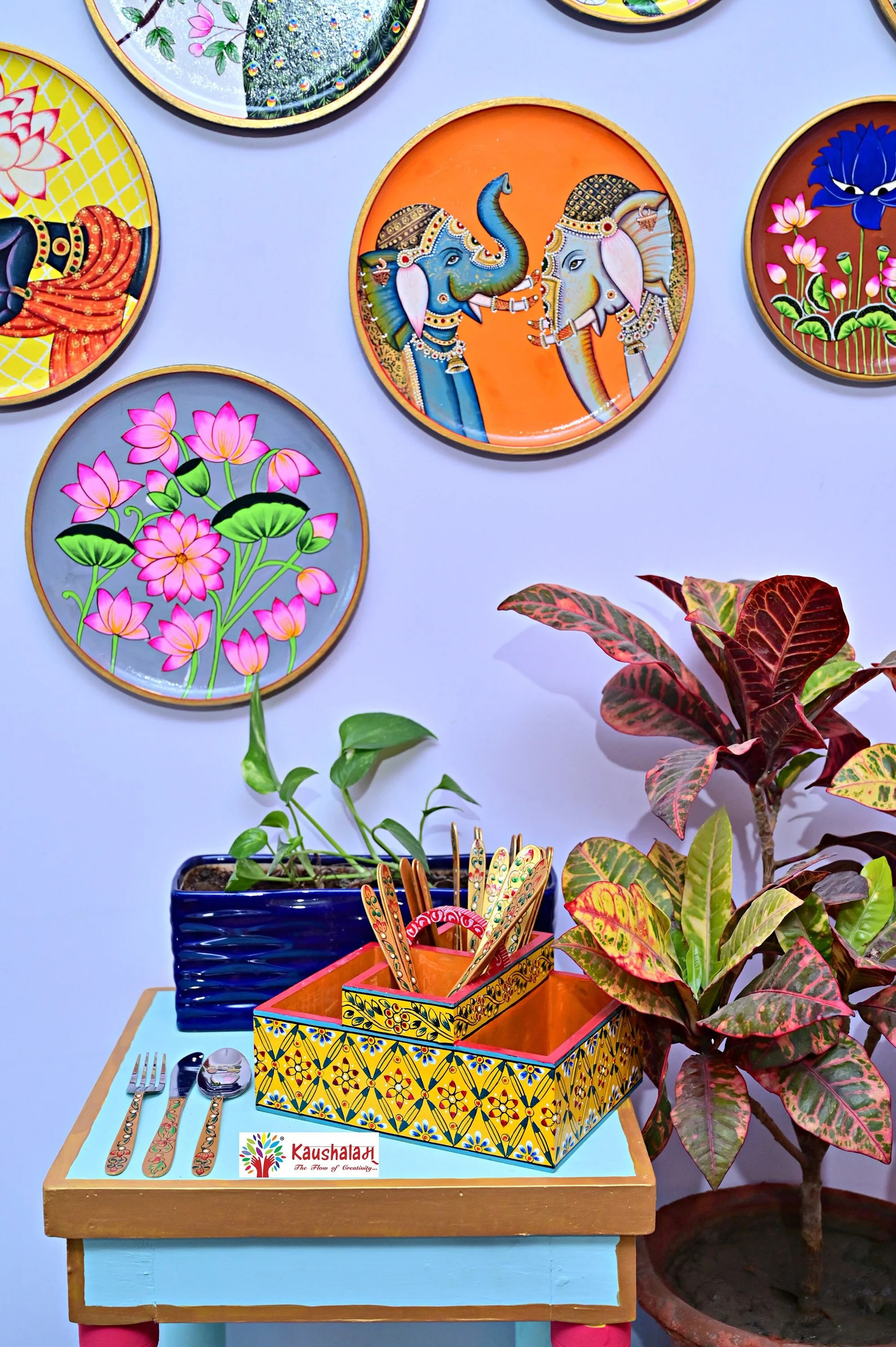 Cutlery Stand : Yellow