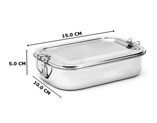 Hand Painted Steel Bento Box: Light Green