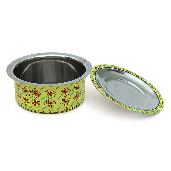 Serving Bowls set of 3 Containers with lids: Whit, Yellow, Orange