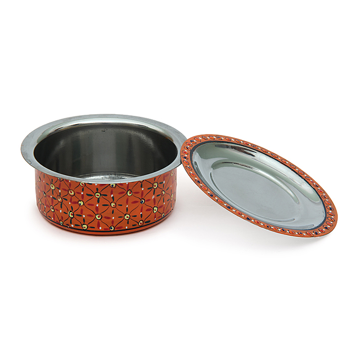 Serving Bowls set of 3 Containers with lids: Whit, Yellow, Orange