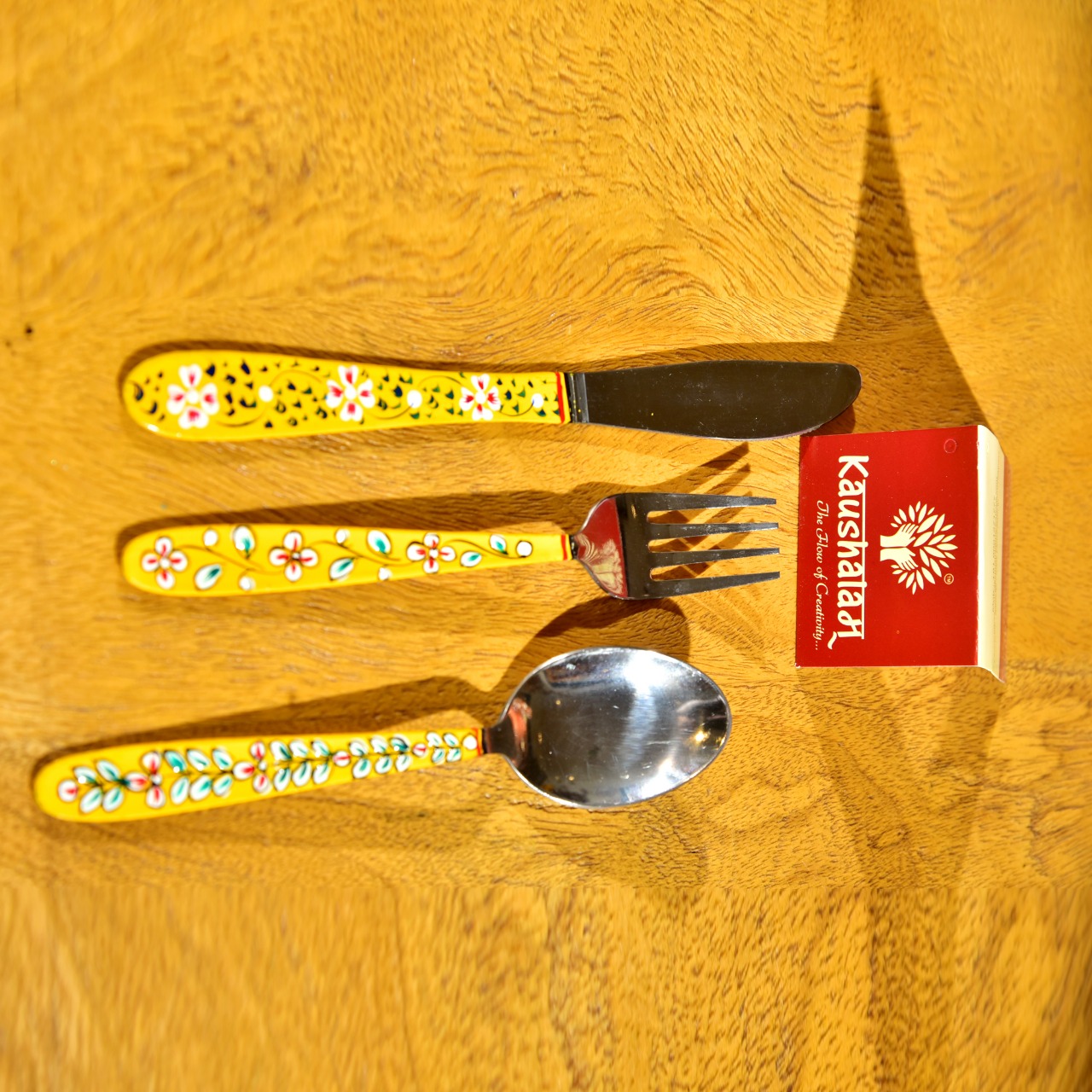 Hand Painted Cutlery set: Spoon | Knife | Fork Set Hand Painted Cutlery set: Spoon | Knife | Fork Set