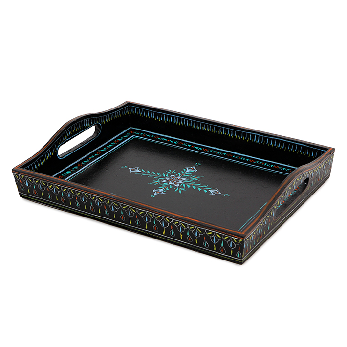 Hand Painted Tray : Black Beauty Hand Painted Tray : Black Beauty