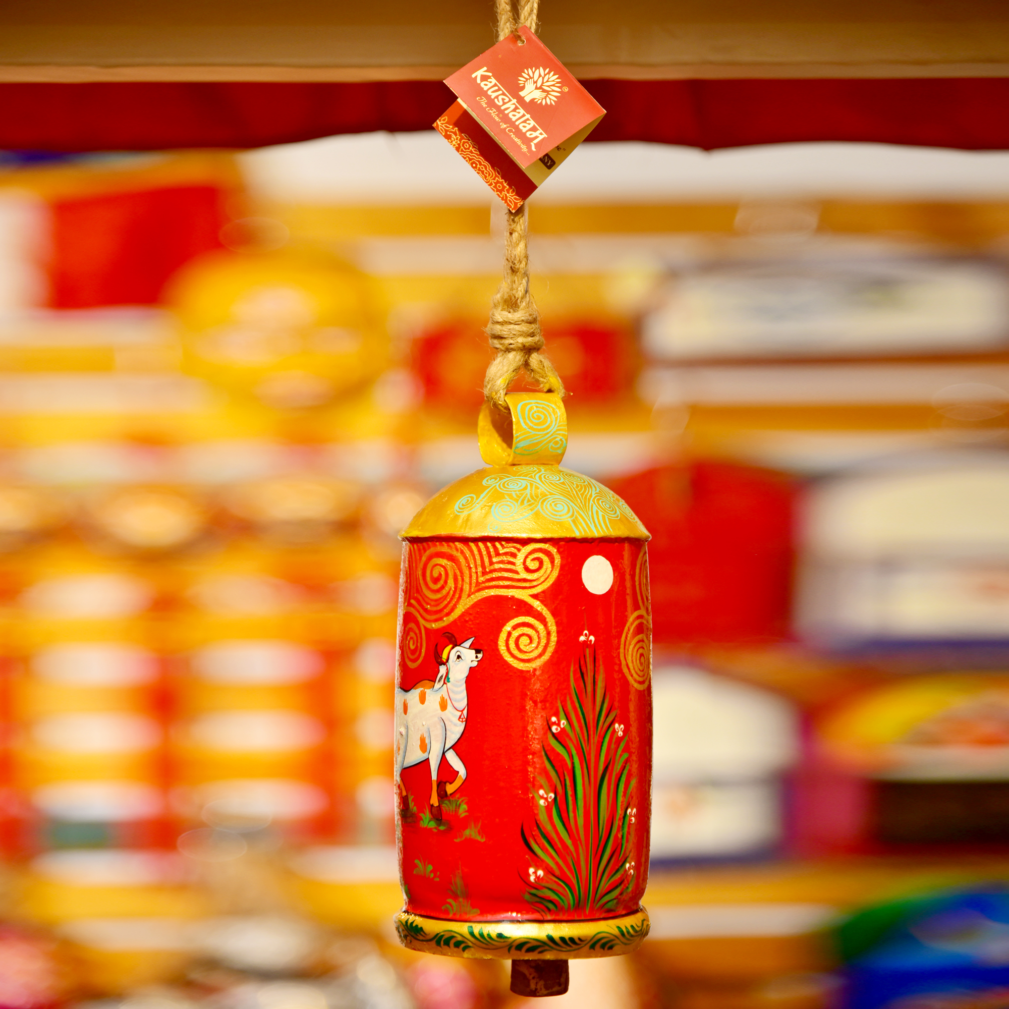 Hand Painted Cow Bell 10 Inches - Holy Cow