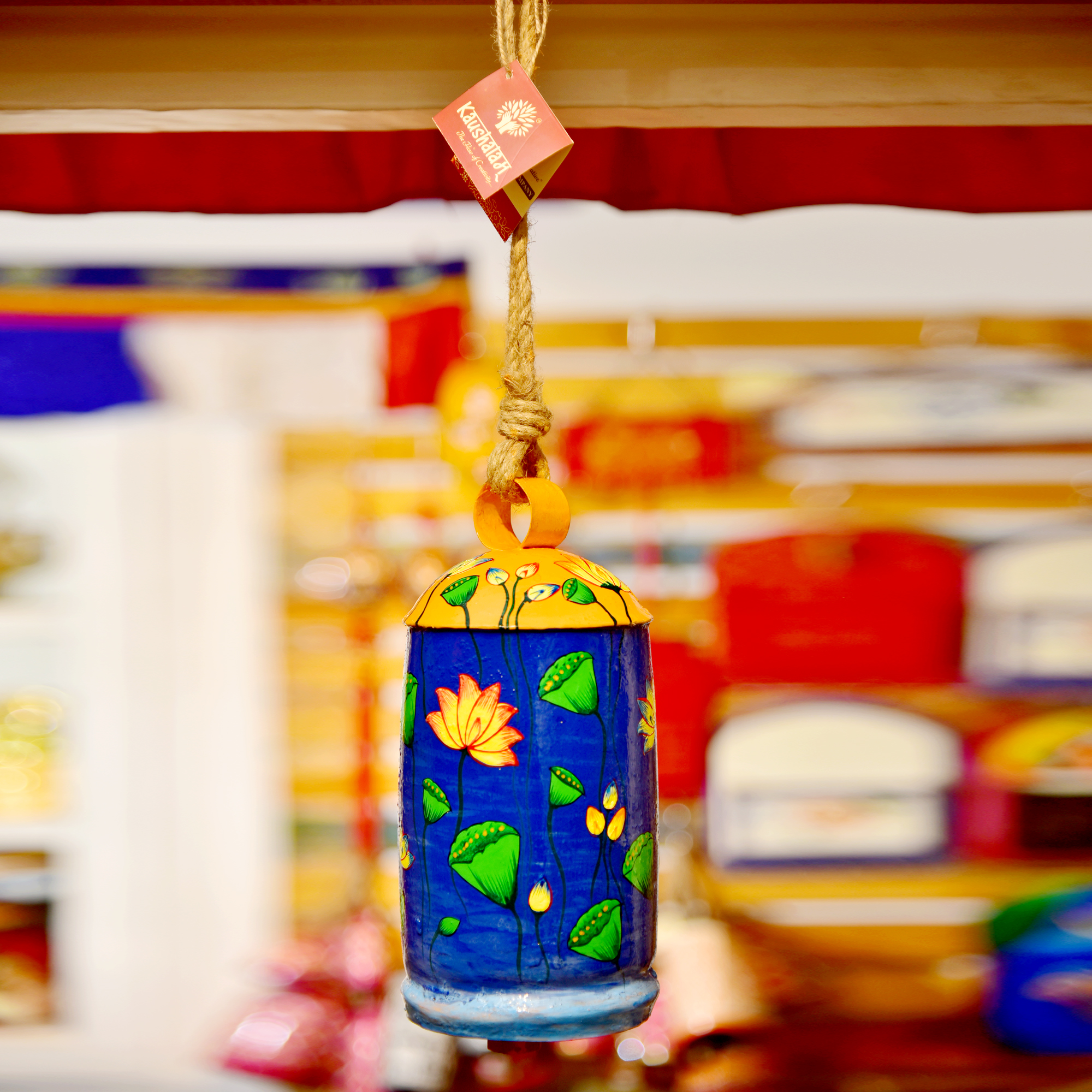 Hand Painted Cow Bell 10 Inches - Kamal Talai