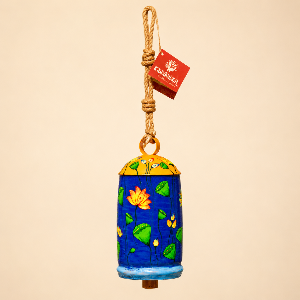 Hand Painted Cow Bell 10 Inches - Kamal Talai