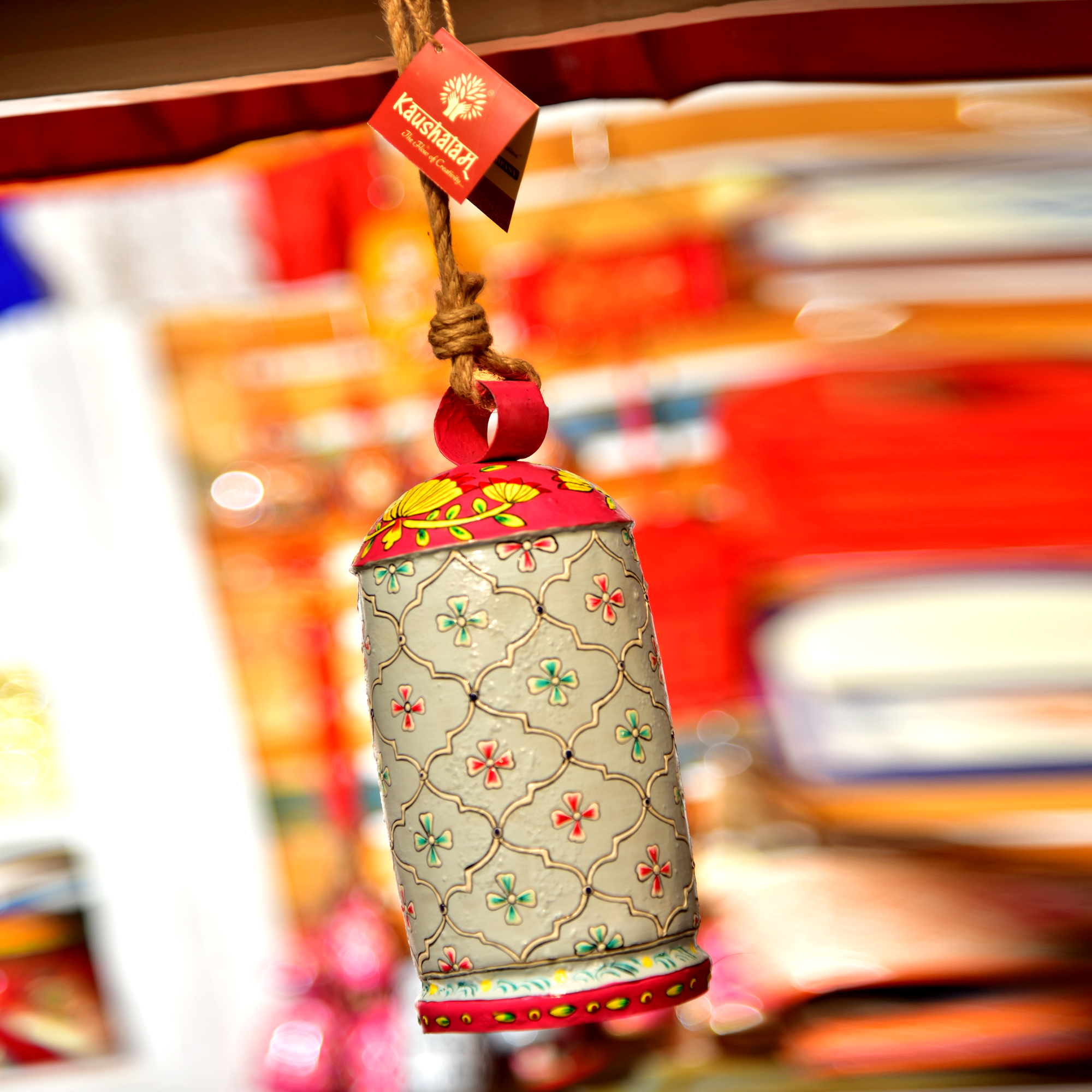 Hand Painted Cow Bell 10 Inches - Suhani
