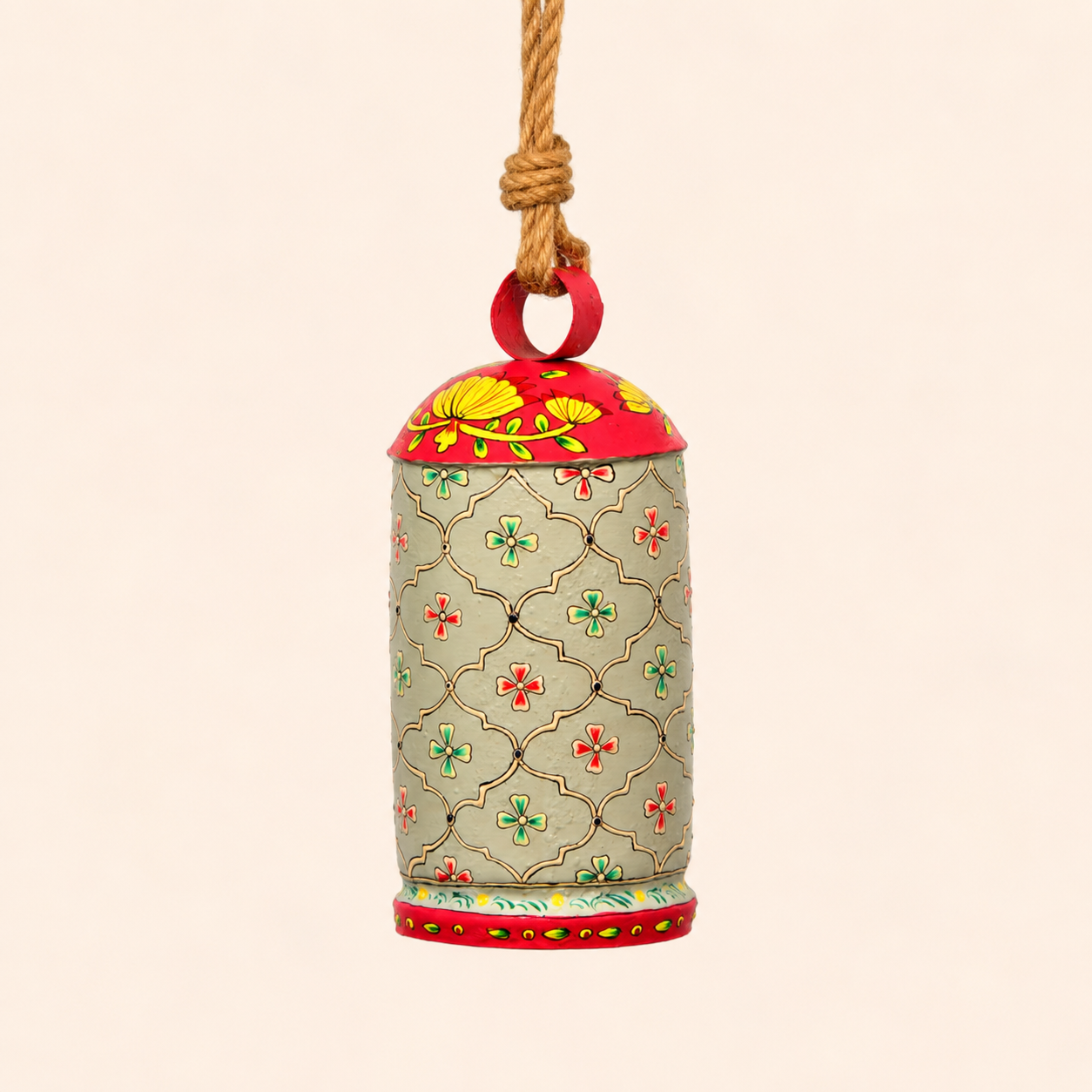 Hand Painted Cow Bell 10 Inches - Suhani