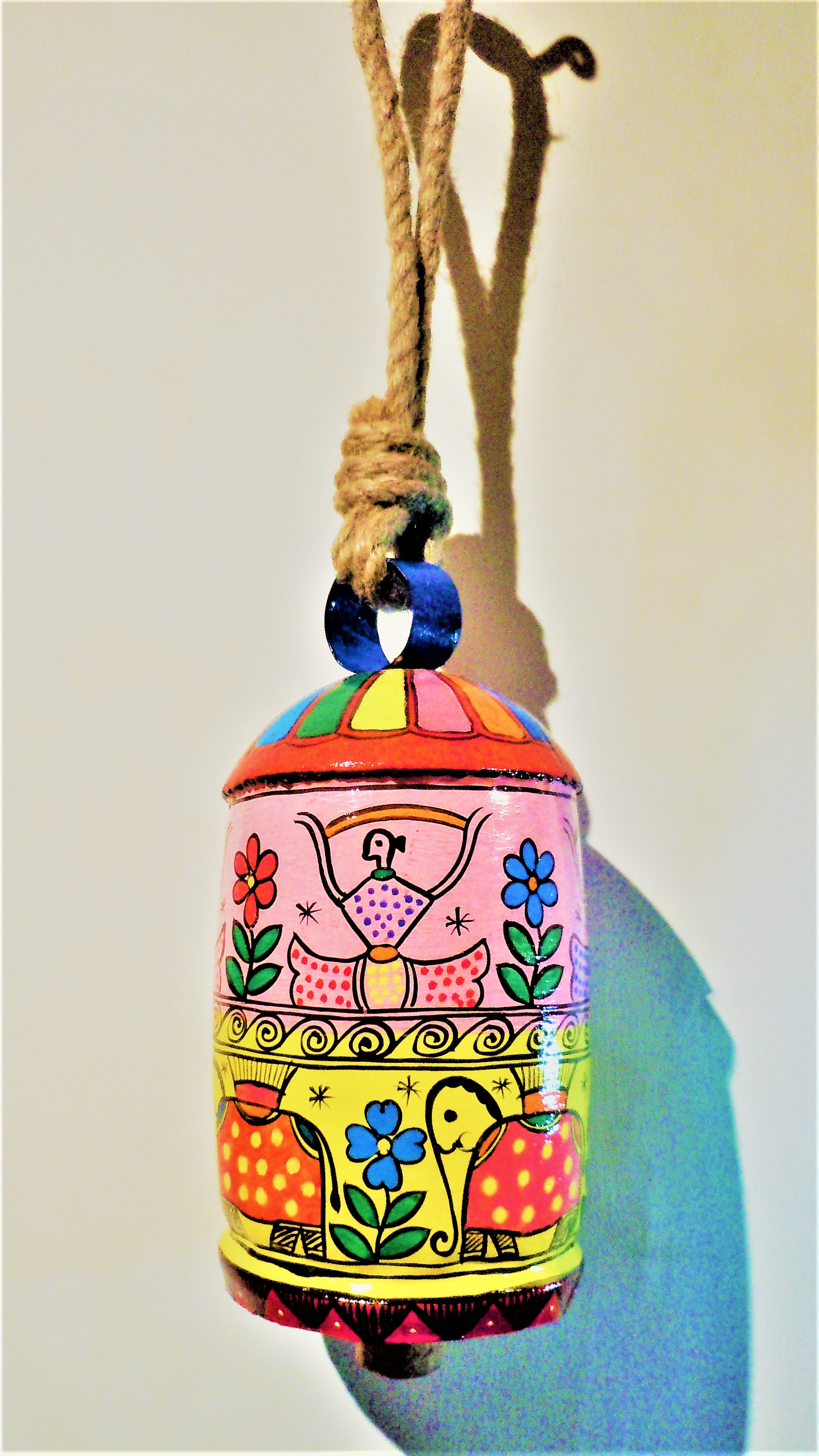 Hand Painted Cow Bell 10 Inches - Celabration