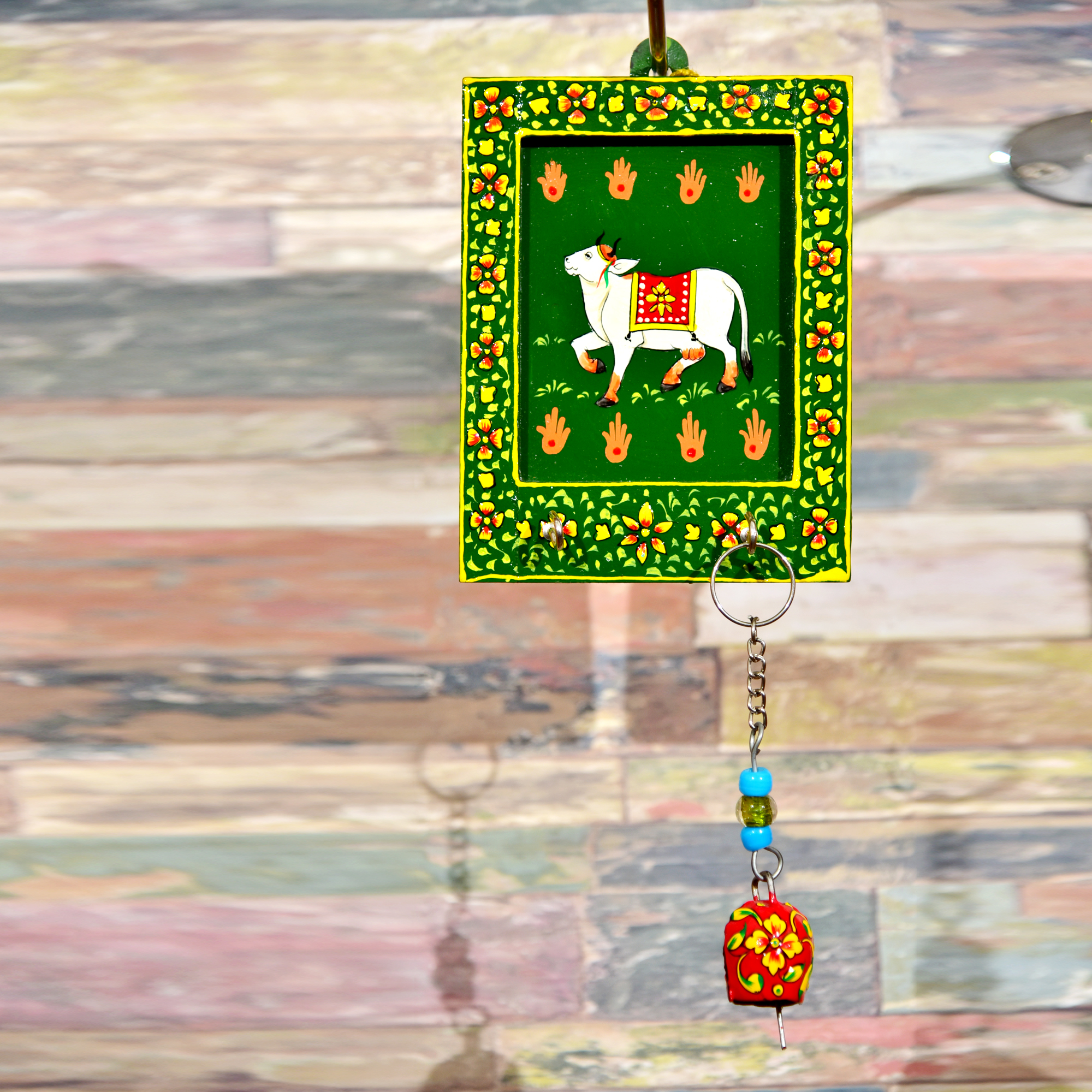 Key Holder: Green Cow