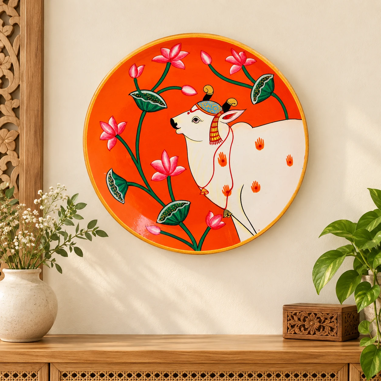 Wall Plate  : Cow