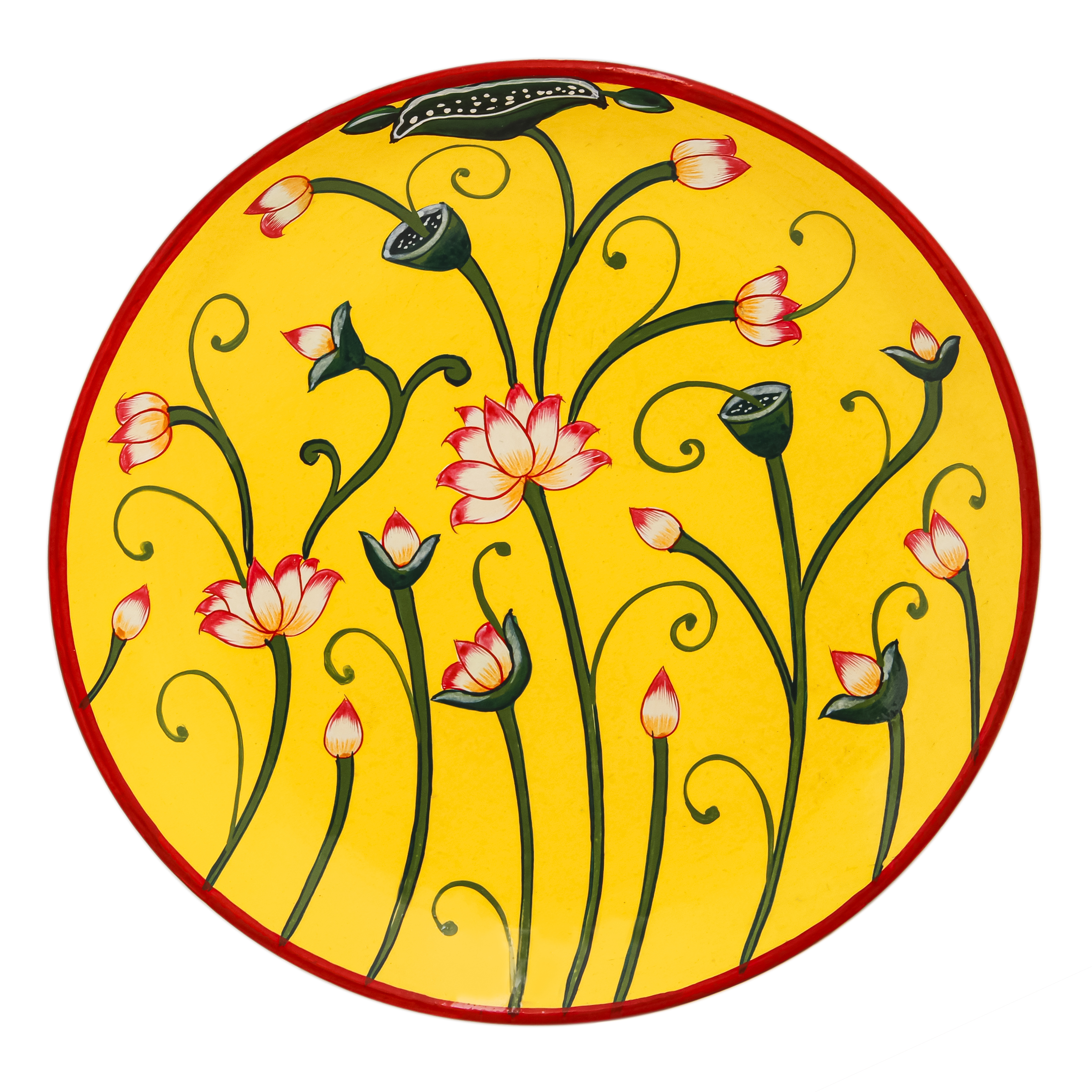 Wall Plate : Floral Wall Plate : Floral